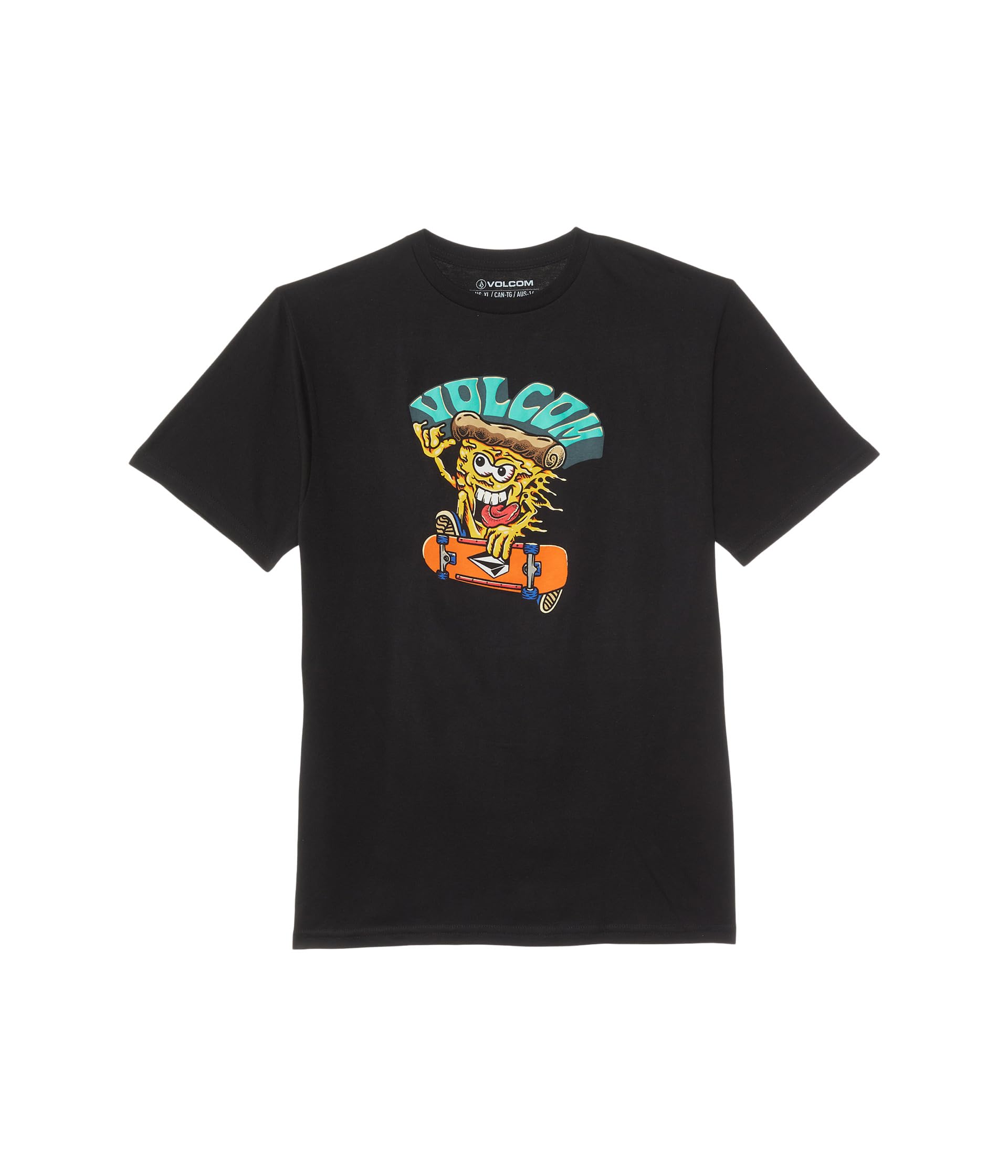 Pizzapower Short Sleeve Top (Big Kids) Volcom Kids