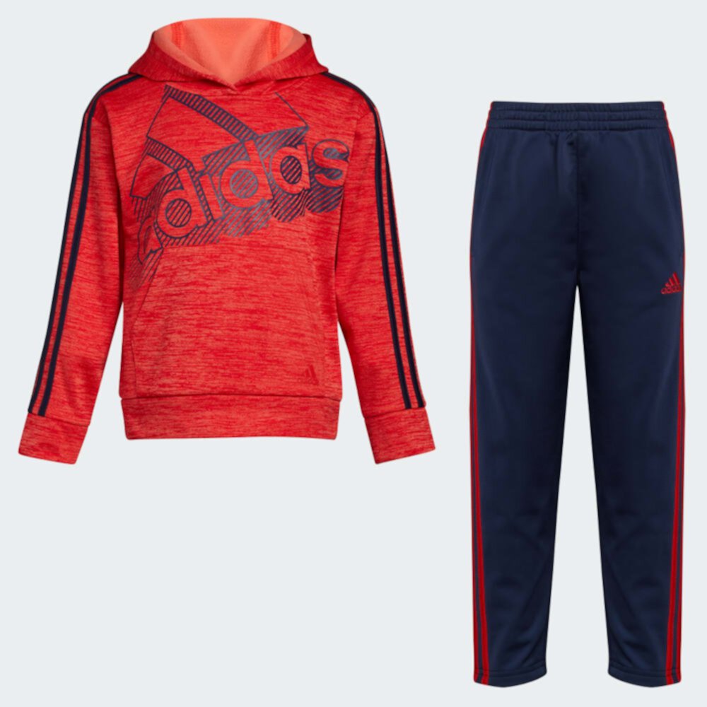Pullover Hoodie and Pants Set Adidas
