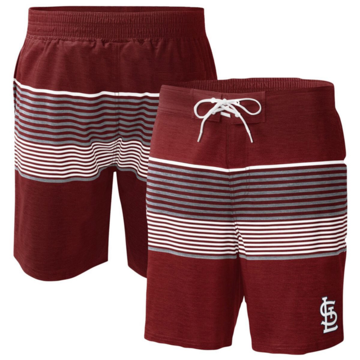 Men's G-III Sports by Carl Banks  Red St. Louis Cardinals Coastline Volley Swim Shorts G-III Sports by Carl Banks
