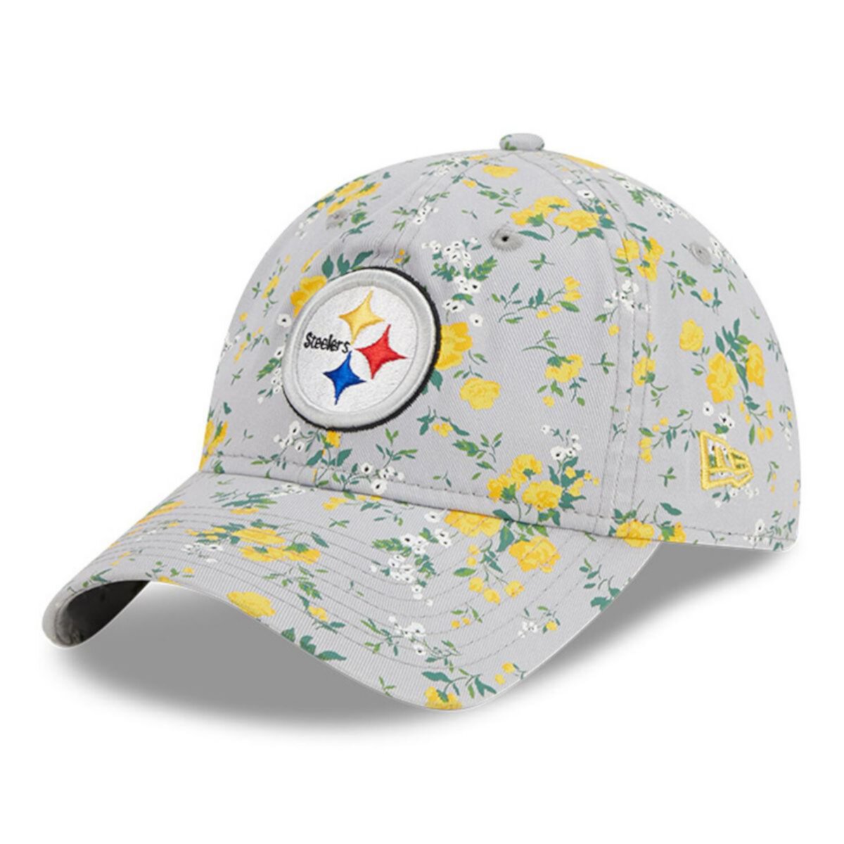 Детская регулируемая бейсболка с цветами Pittsburgh Steelers Bouquet 9TWENTY New Era x Staple