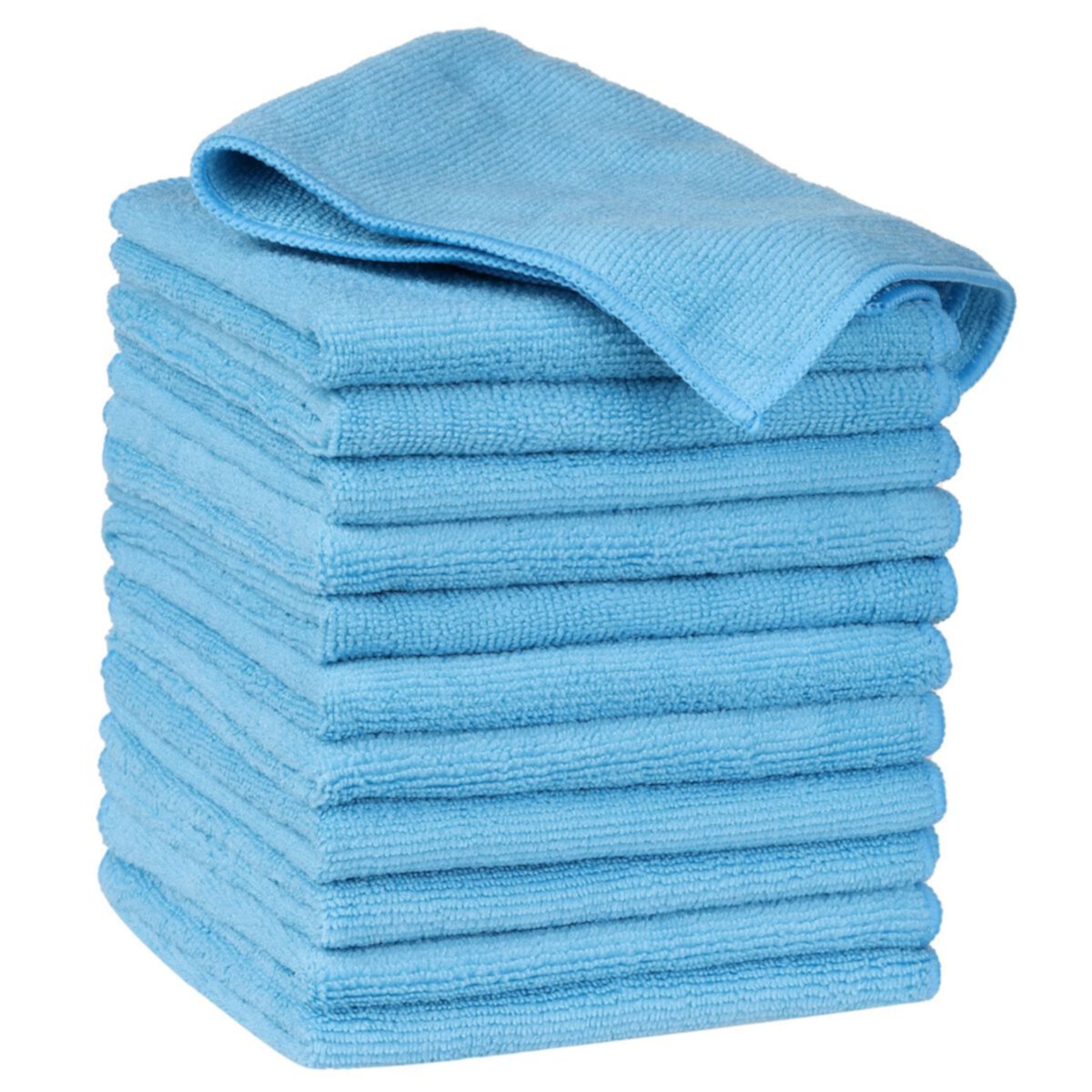 Microfiber Lint Free Highly Absorbent Reusable Kitchen Towels 12 Packs 12&#34; X 12&#34; Unique Bargains