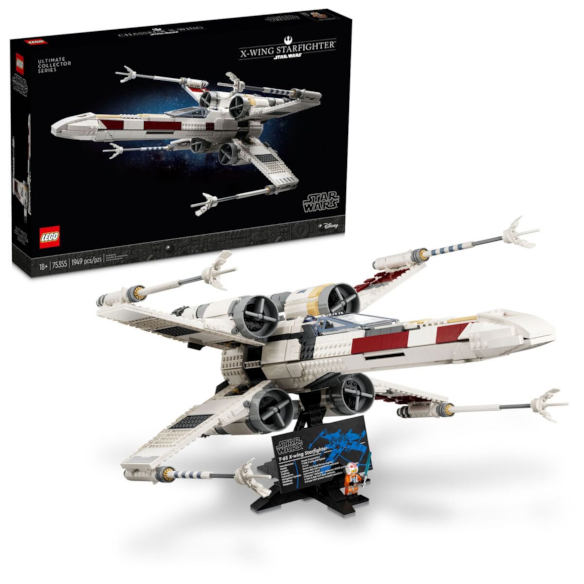 LEGO Star Wars Ultimate Collector Series X-Wing Starfighter Adult Building Set 75355 (1953 Pieces) Lego