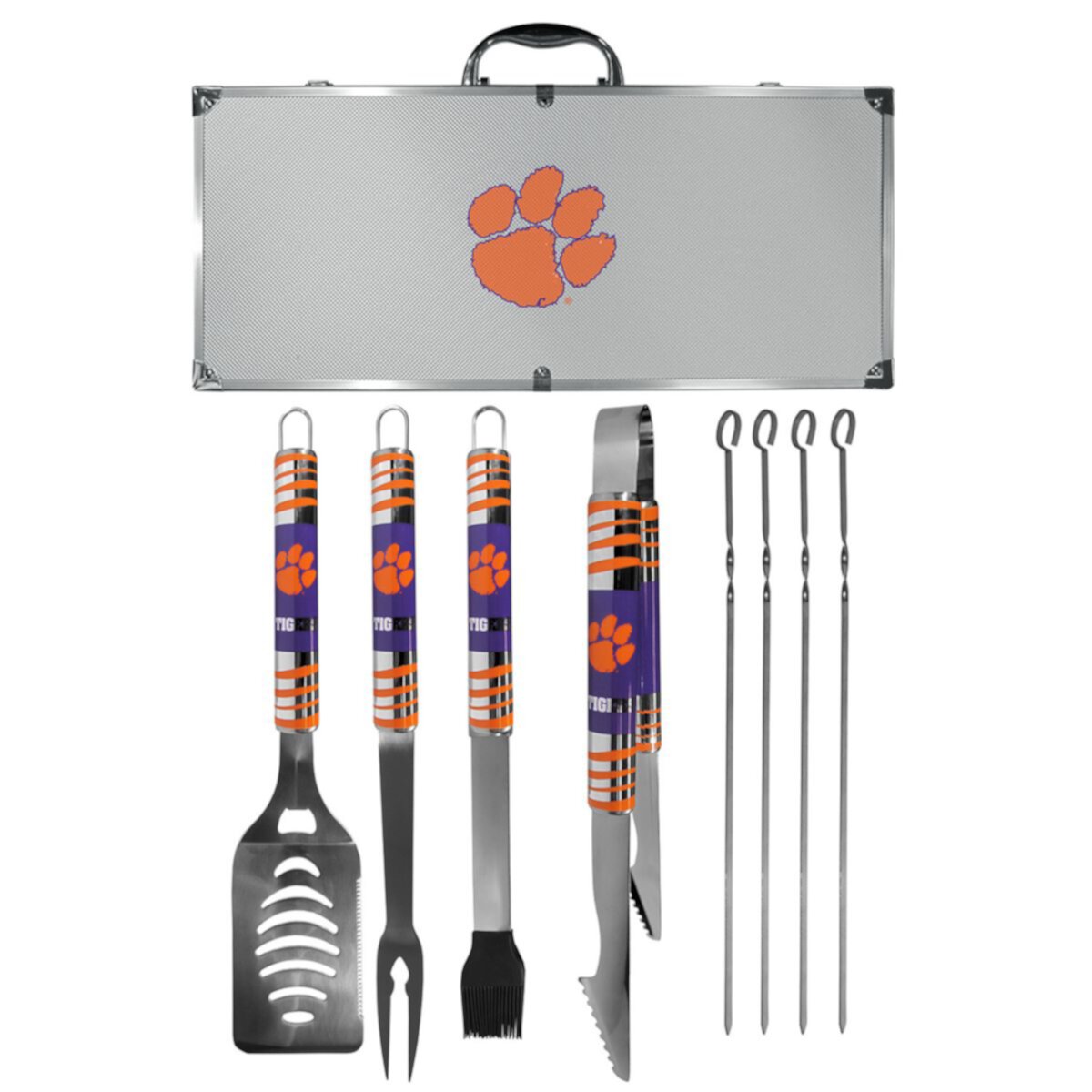 Clemson Tigers Tailgater 8-Piece BBQ Grill Set Unbranded