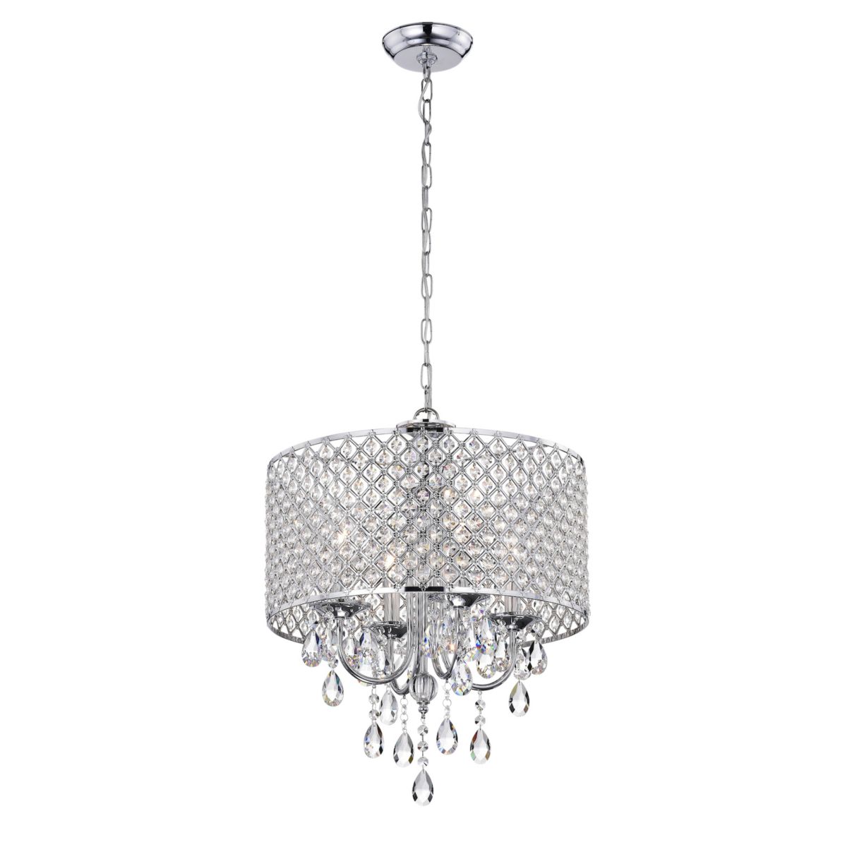 Greenville Signature 4-Light Drum Chandelier For Dining/Bedroom, Hallway, Living Room Greenville Signature