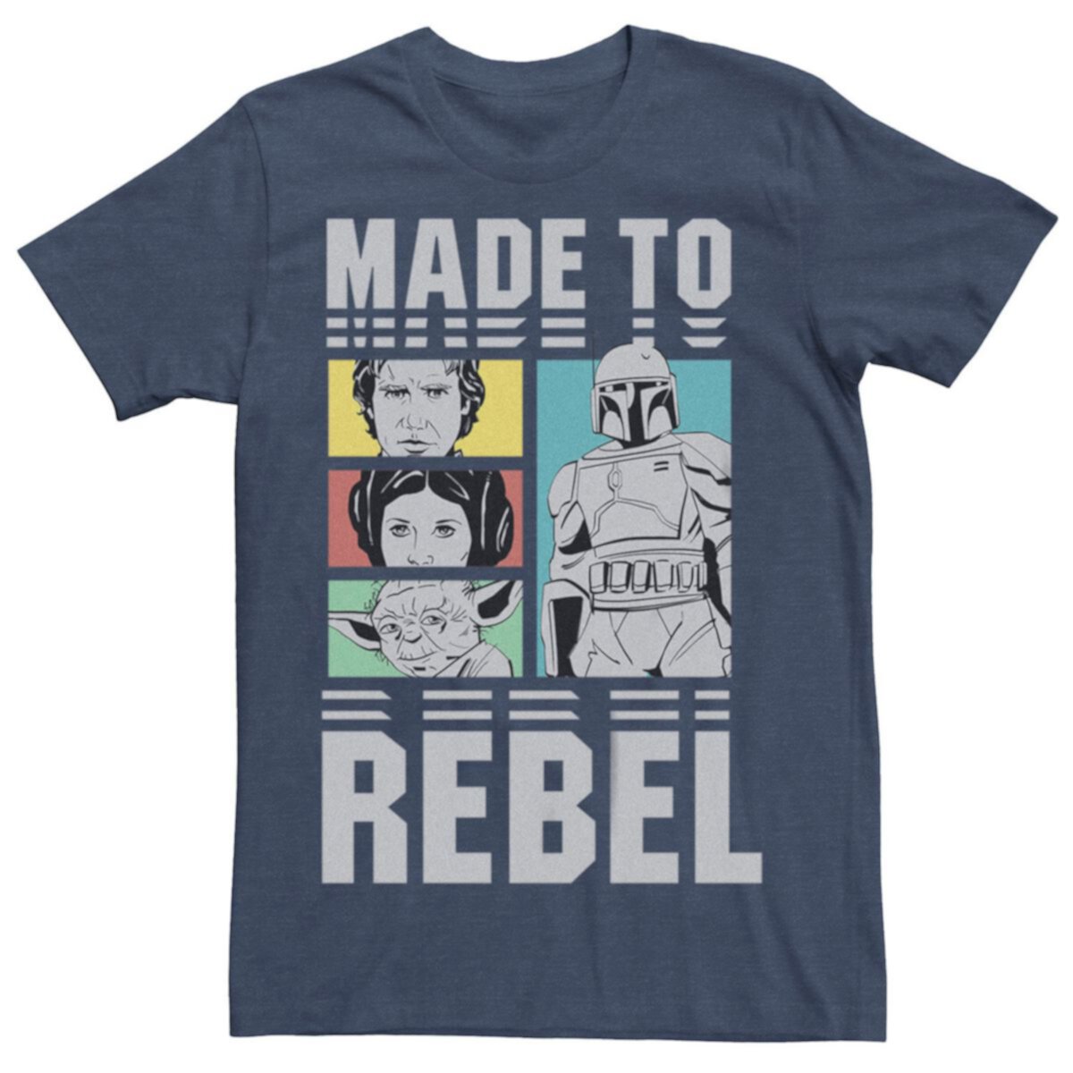 Big & Tall Star Wars Made To Rebel Characters Graphic Tee Star Wars