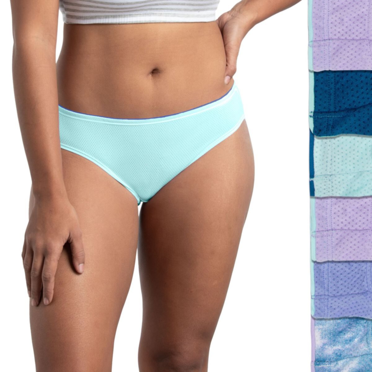 Women's Fruit of the Loom® Breathable Micro-Mesh Bikini Panty 6-Pack Set Fruit of The Loom