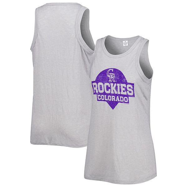 Женская безрукавка Soft as a Grape с дизайном Colorado Rockies и винтажной графикой Soft As A Grape