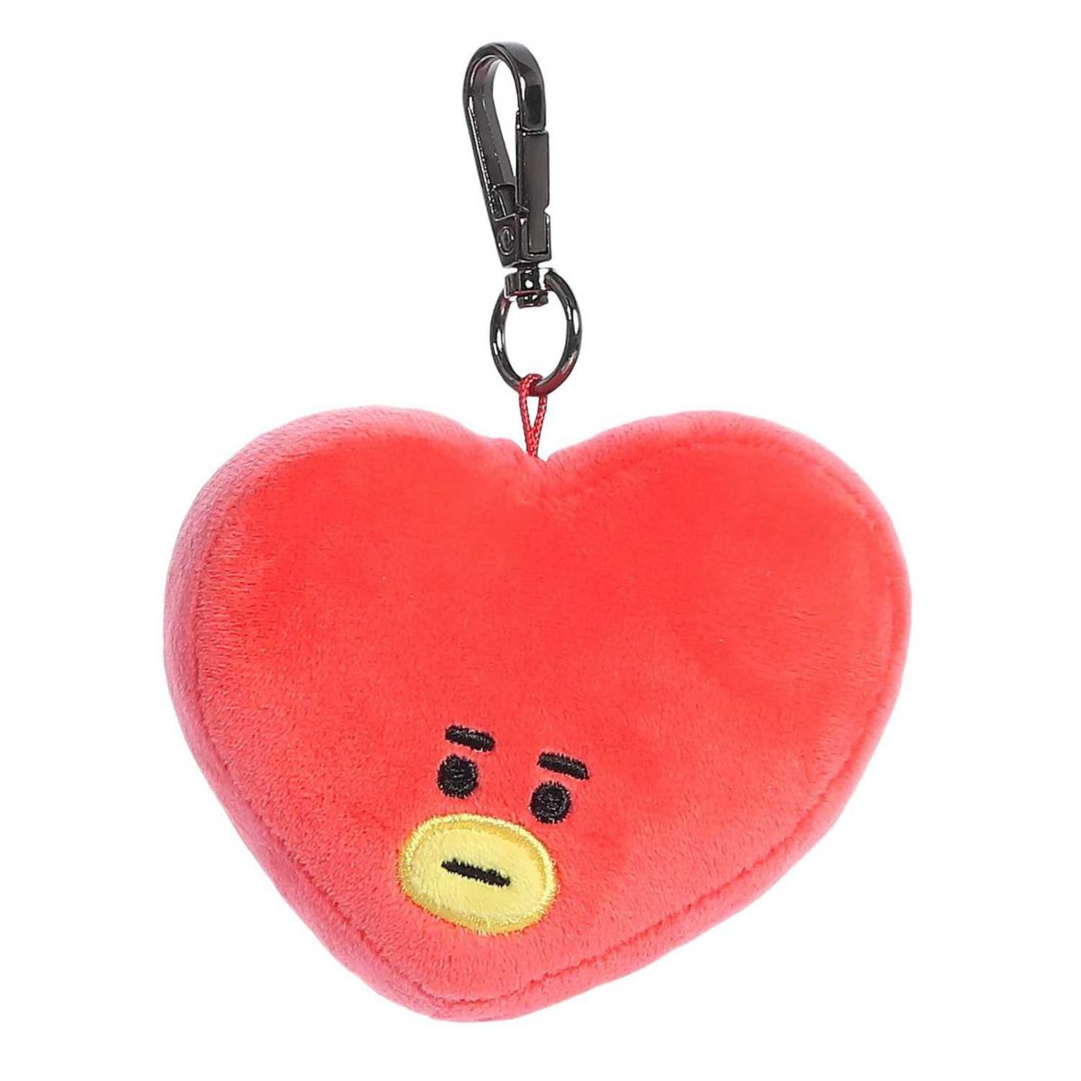 Aurora Mini Red Bt21 4&#34; Tata Keychain Lovable Stuffed Doll Aurora