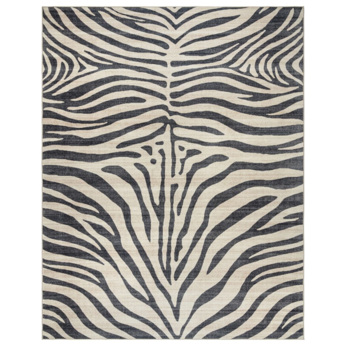 Gertmenian Zebra Black White Area Rug Gertmenian