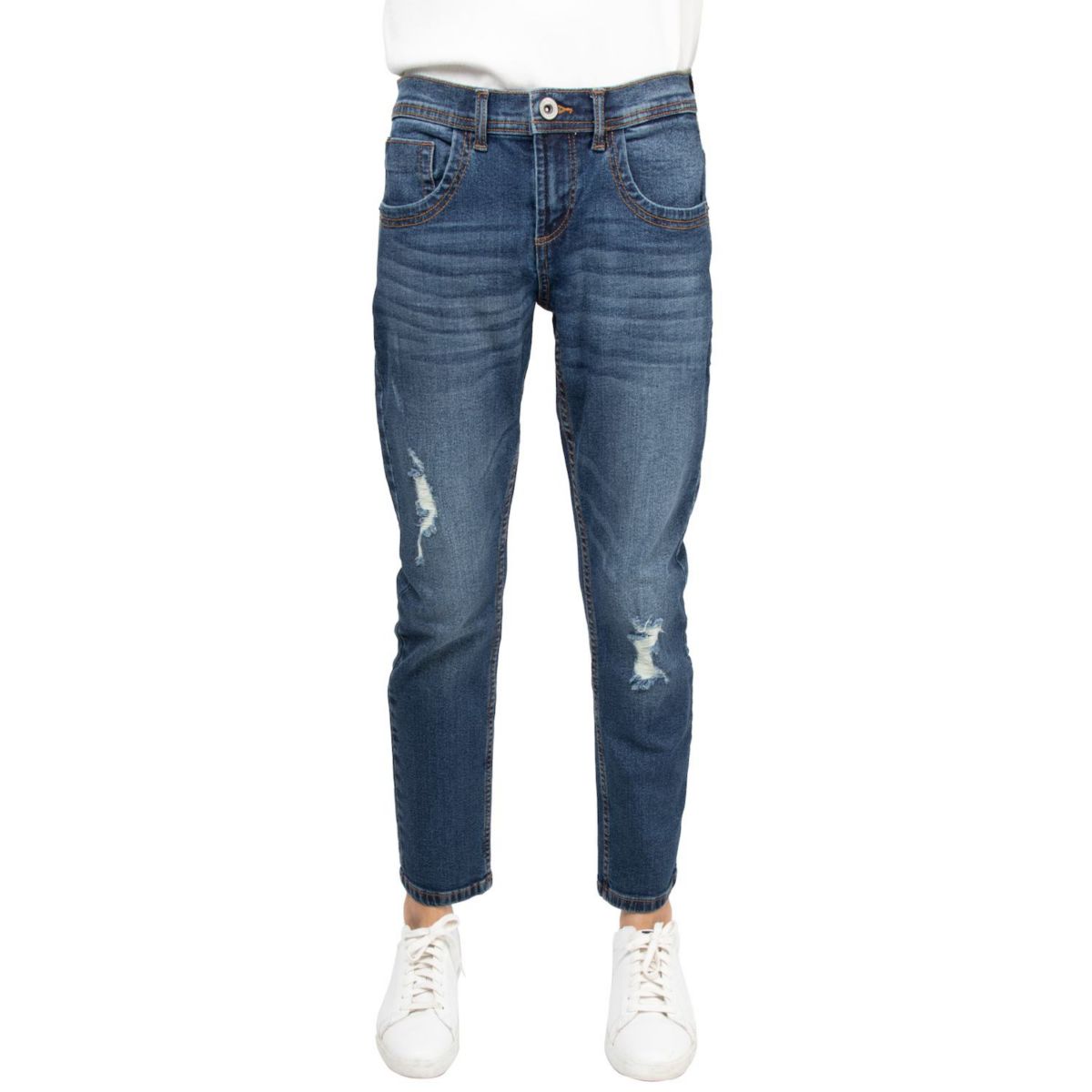 Boys 8-18 Fashion Rip & Repair Jeans With Stretch RawX