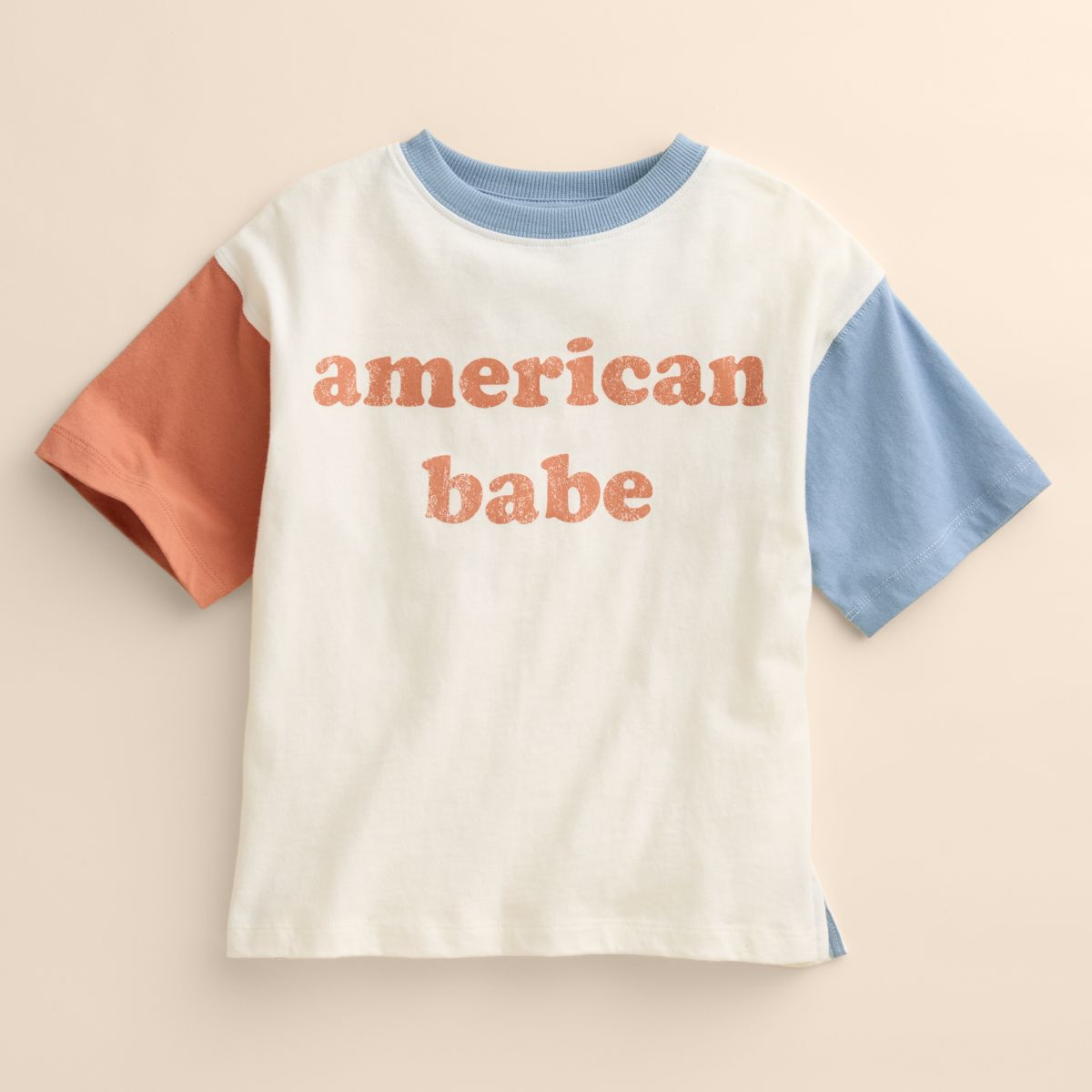 Детская футболка из органического хлопка "American Babe" с коротким рукавом от Little Co. Lauren Conrad Little Co. by Lauren Conrad