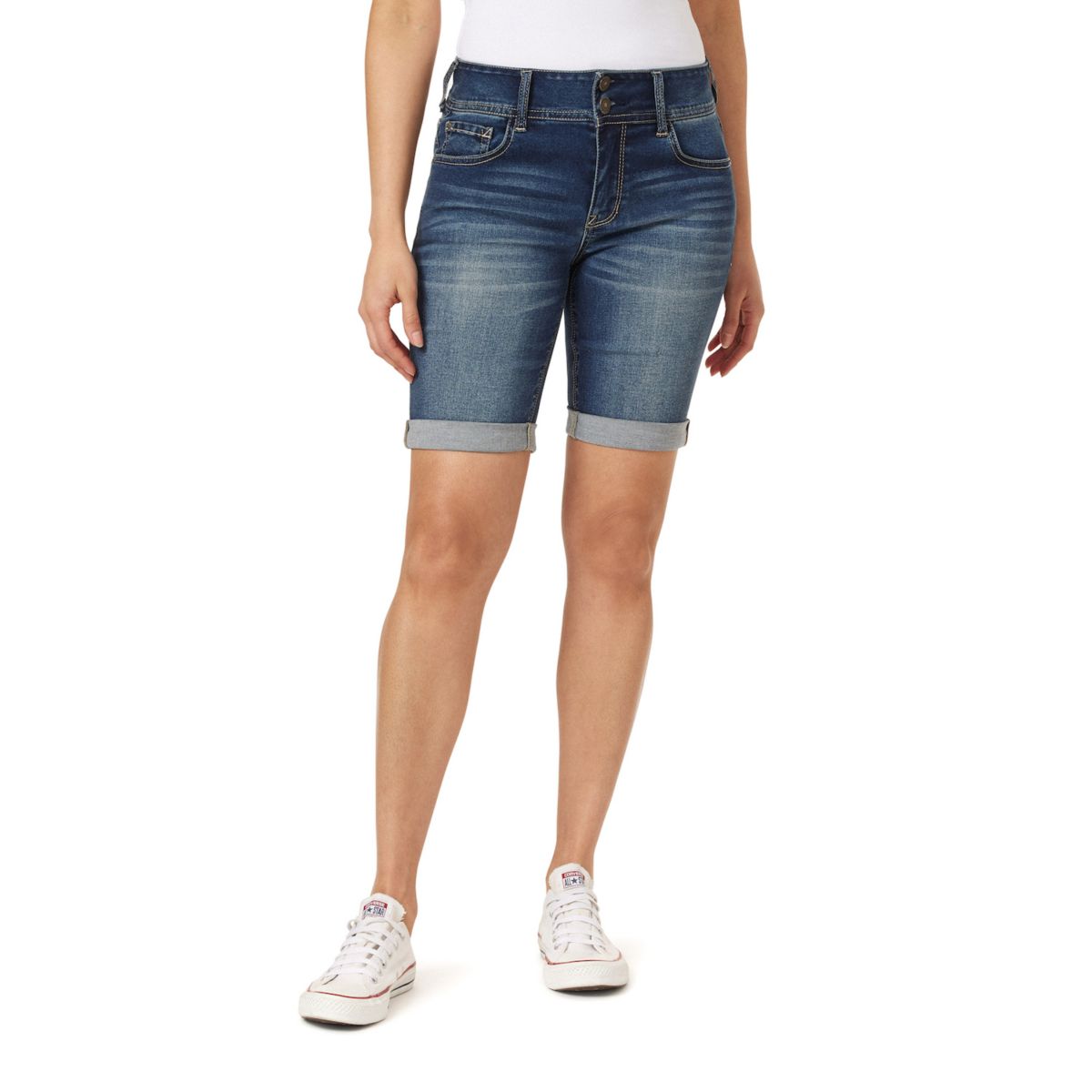 Juniors' WallFlower Insta Soft Ultra Mid-Rise Bermuda Shorts WallFlower