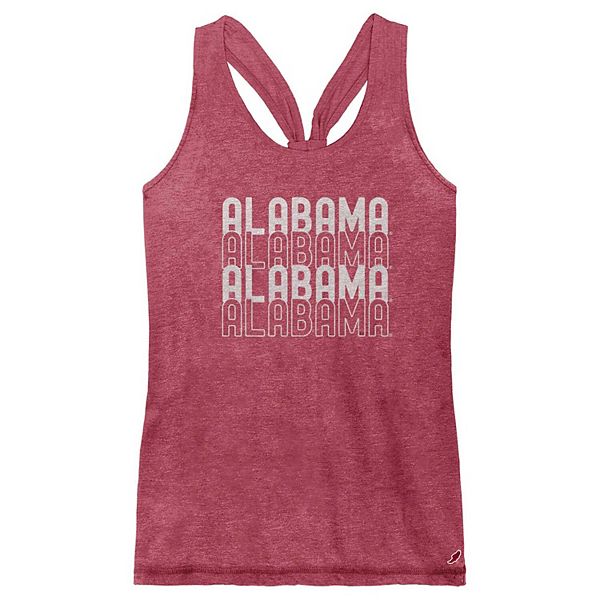 Женская спортивная майка с графикой Alabama Crimson Tide от League Collegiate Wear, машинная стирка League Collegiate Wear