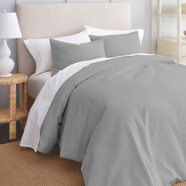 Gaiam Relax 3-piece Waffle Comforter & Sham Set Gaiam