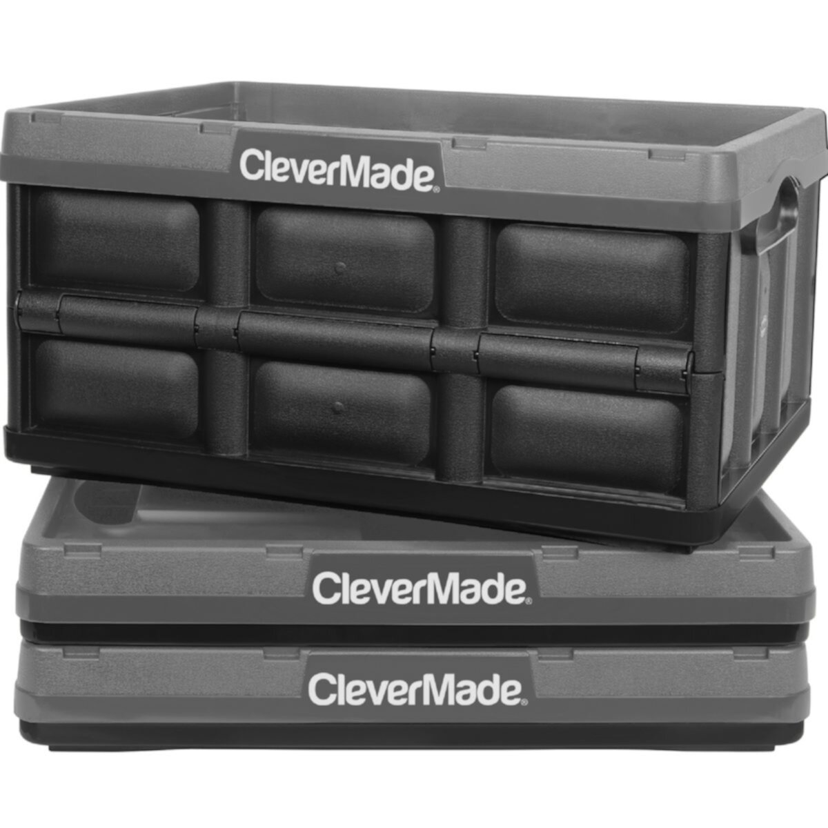 CleverMade Collapsible Storage Bin 3-piece Set CleverMade
