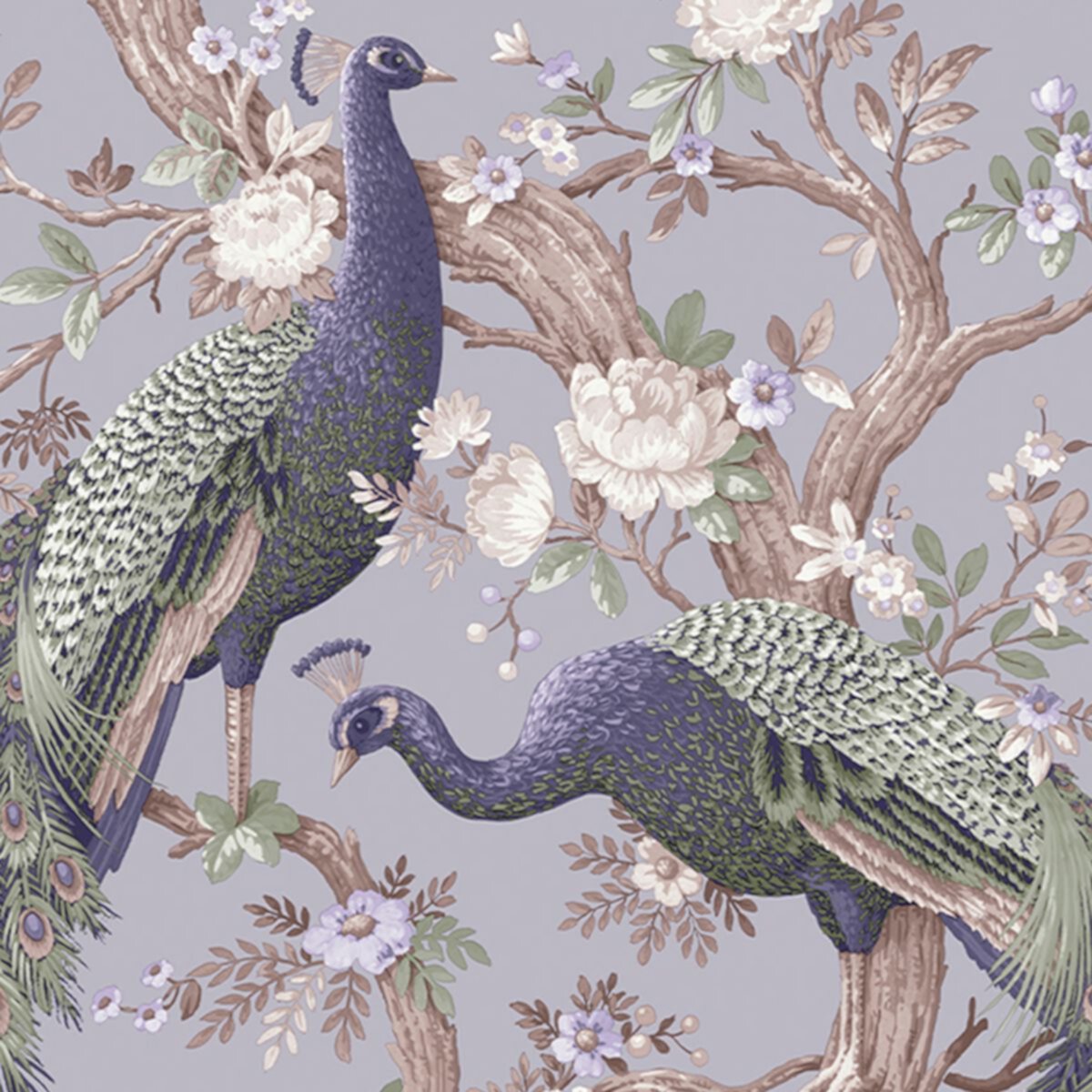 Laura Ashley Belvedere Pale Iris Wallpaper Laura Ashley