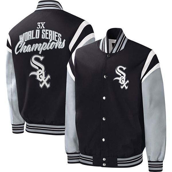 Мужская черная куртка G-III Sports by Carl Banks с логотипом Chicago White Sox и полной застежкой In The Style