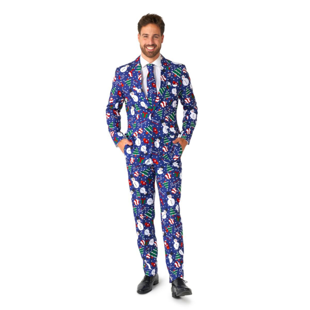 Men's Suitmeister Christmas Snowman Slim Fit Suit Suitmeister