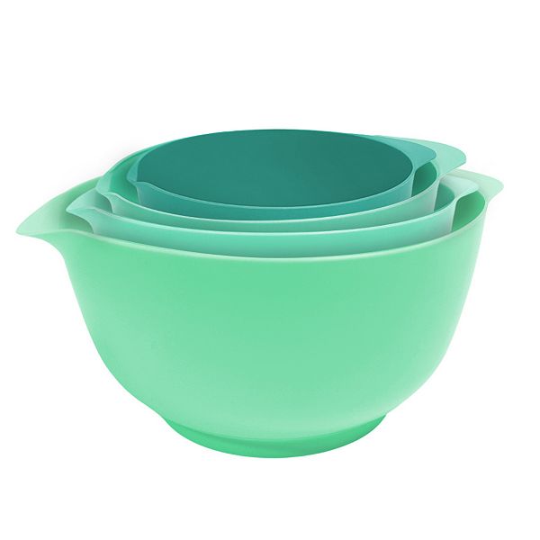 Lexi Home 4-Piece Nested Plastic Mixing Bowl Set with Non-Slip Base Lexi Home