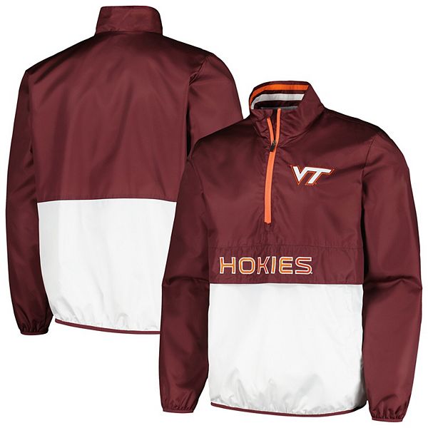 Легкая мужская полупрозрачная толстовка G-III Sports by Carl Banks с короткой молнией Virginia Tech Hokies In The Style