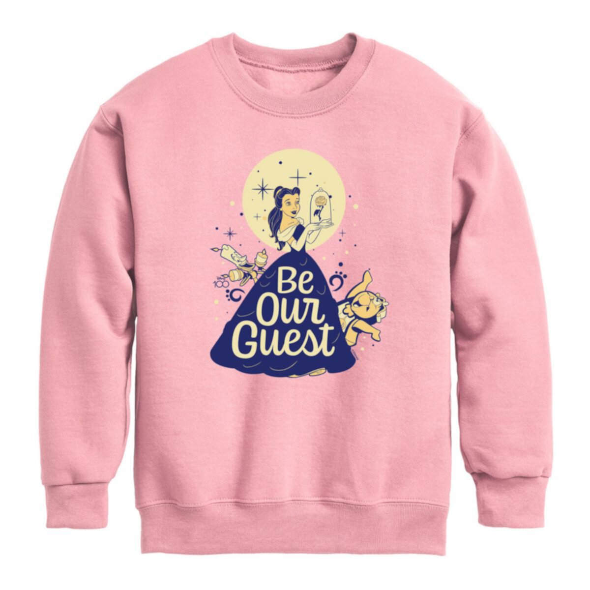 Disney 100 Belle Girls 7-16 Be Our Guest Graphic Sweatshirt Disney