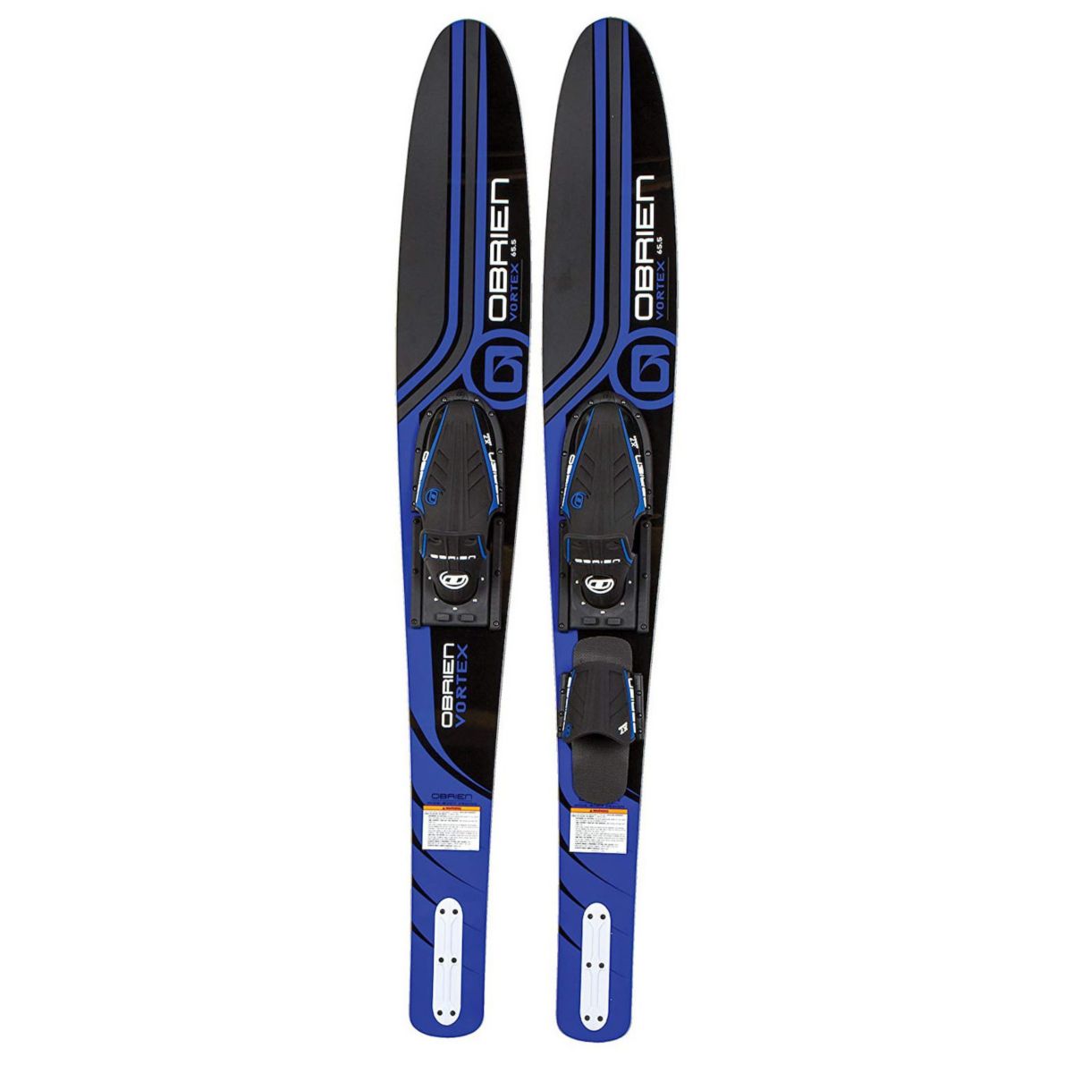 O'Brien Adult Vortex Combos 65.5-Inch Nylon Adjustable Wide Waterskis, Blue O'Brien Water Sports