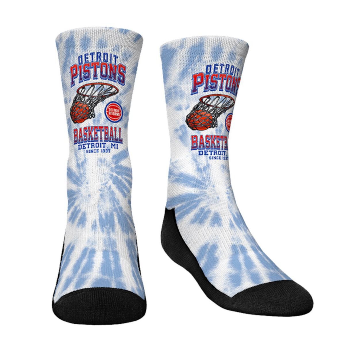 Youth Rock Em Socks  Detroit Pistons Vintage Hoop Crew Socks Rock Em Socks