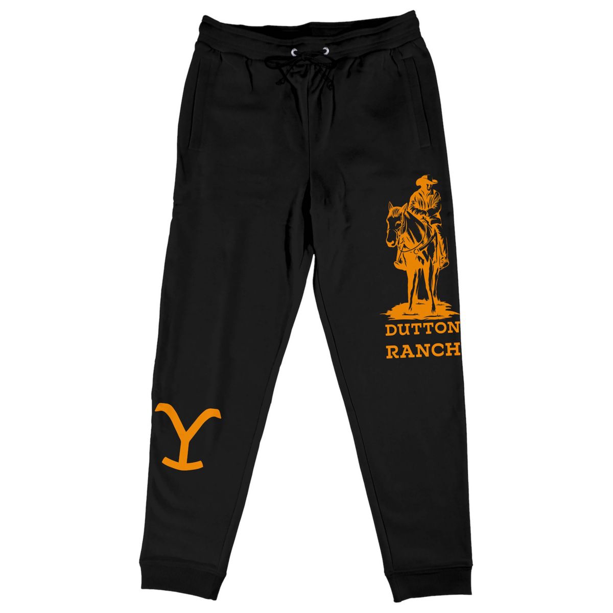 Juniors' Bioworld Yellowstone Cowboy Graphic Drawstring Sweatpants BIOWORLD