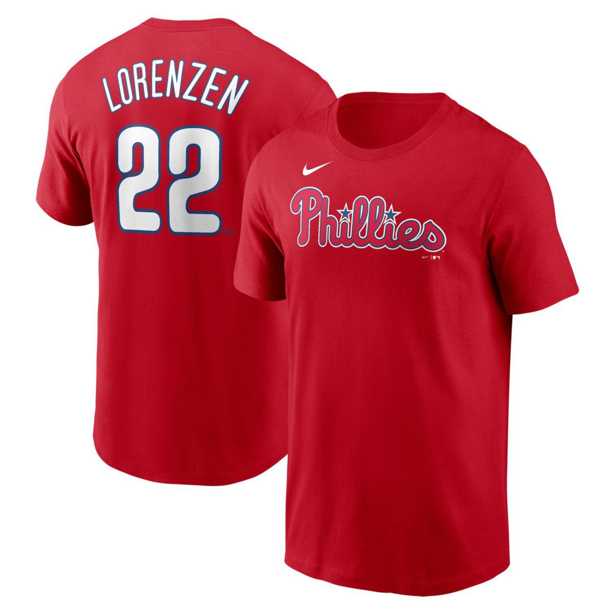 Мужская Футболка Nike Michael Lorenzen Red Philadelphia Phillies Nitro USA