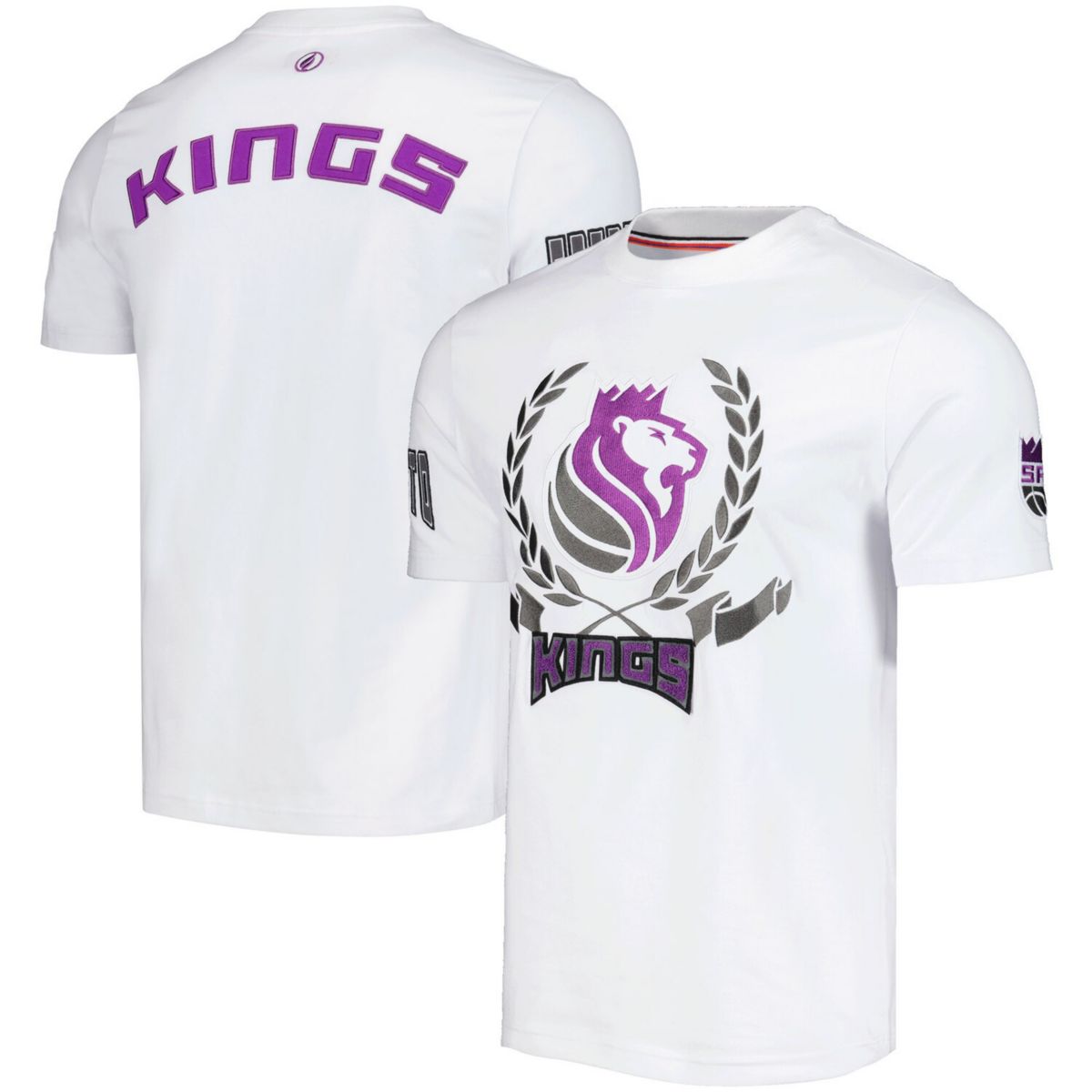 Unisex FISLL White Sacramento Kings Heritage Crest T-Shirt FISLL