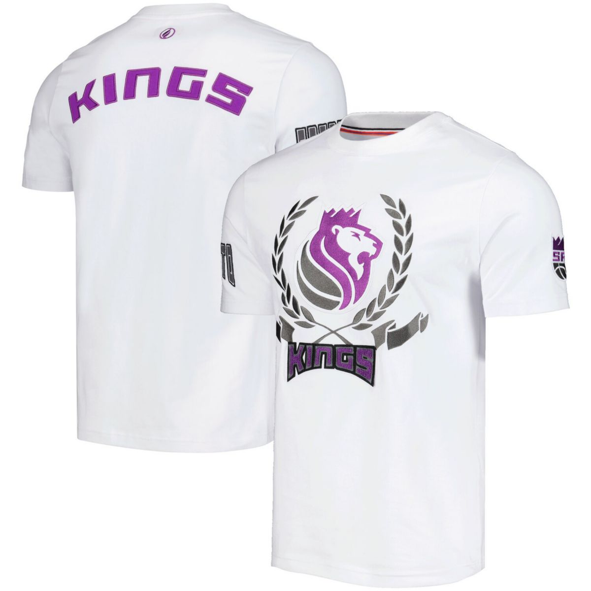 Унисекс Футболка FISLL White Sacramento Kings Heritage Crest FISLL