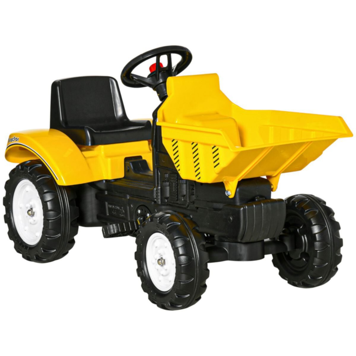 Toddler Tractor With Forward Backward Function, Construction Toys Gift For Kids Aosom