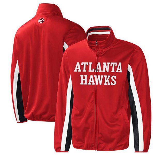 Мужская красная куртка Atlanta Hawks от G-III Sports by Carl Banks с полной молнией и флисовой подкладкой G-III Sports by Carl Banks