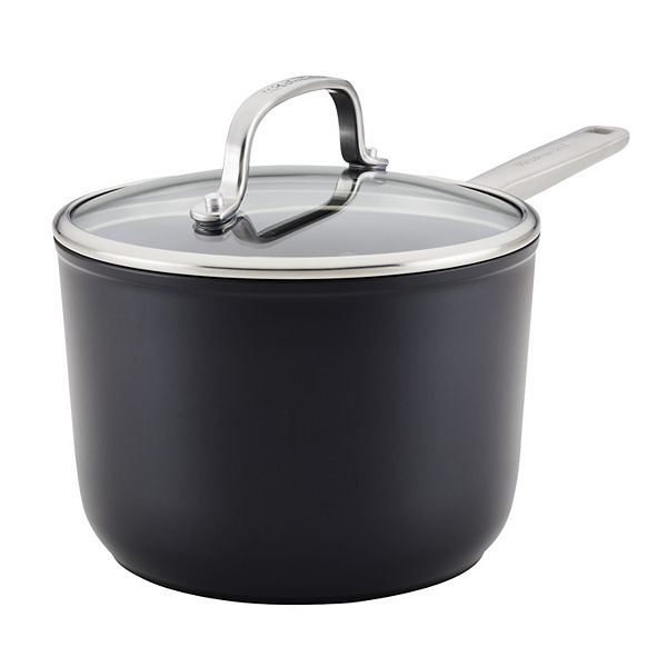 KitchenAid® 3-Quart Hard-Anodized Induction Nonstick Saucepan with Lid KitchenAid