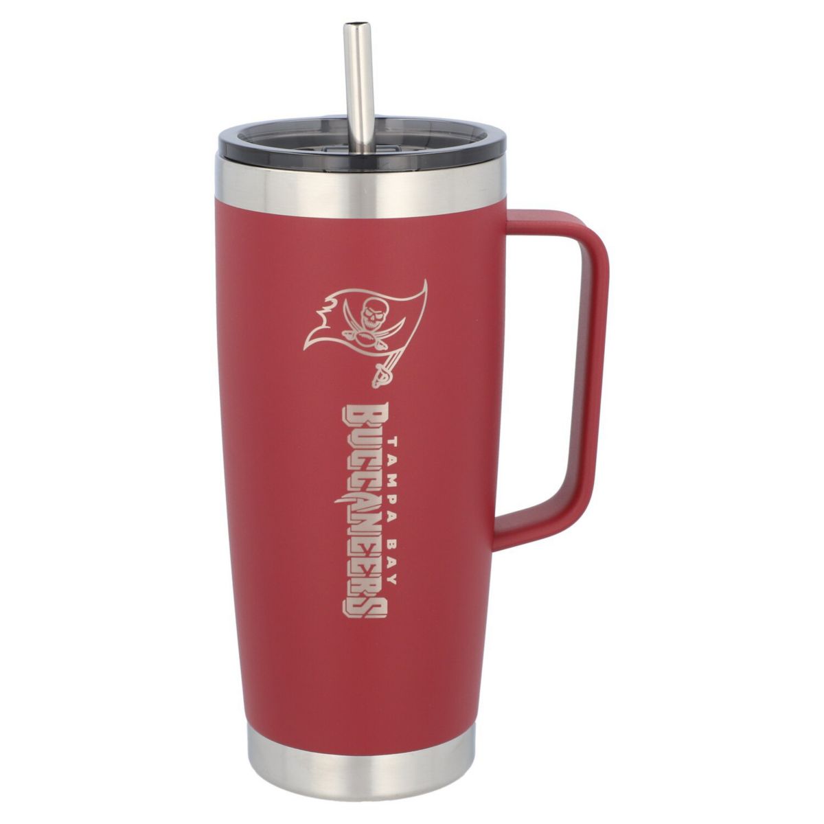 The Memory Company Tampa Bay Buccaneers 26oz. Team Color Roadie Tumbler with Handle The Memory Company