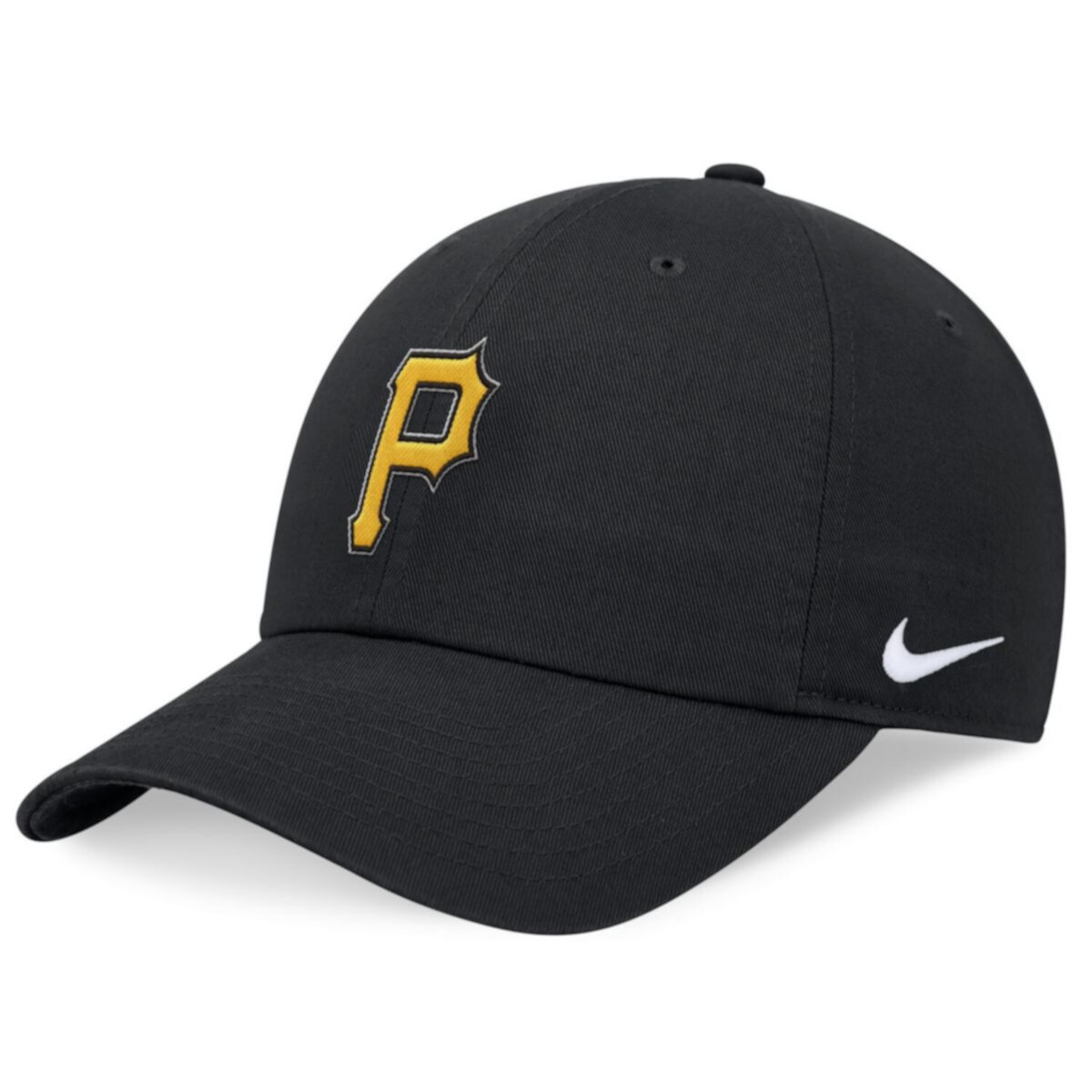 Кепка Nike Черная Pittsburgh Pirates Evergreen Club Регулируемая Nitro USA