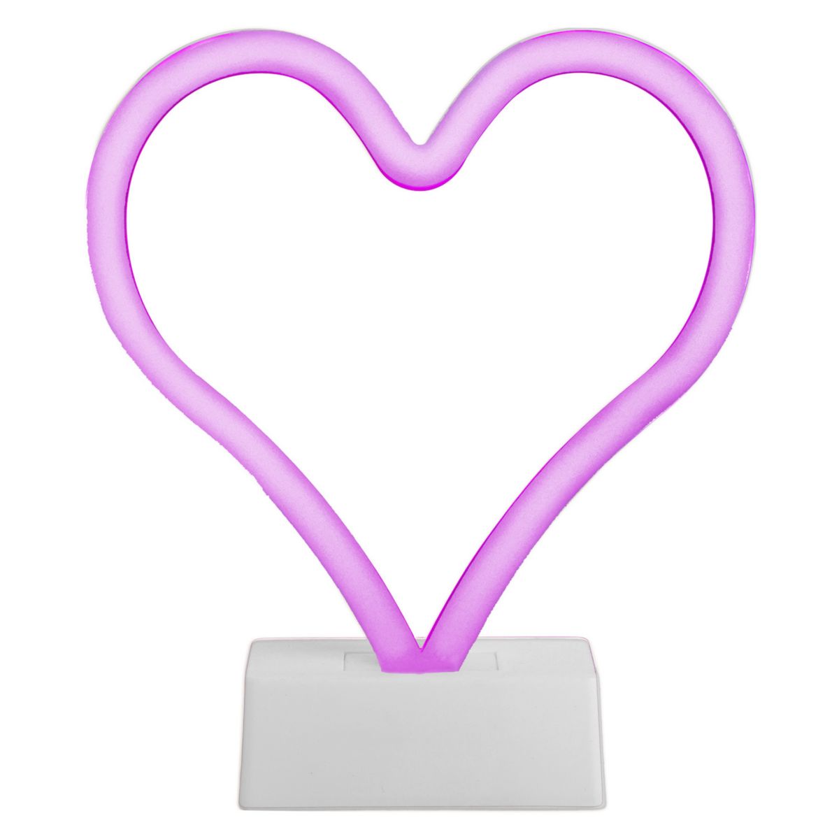 Home Essentials Neon Glow LED Heart Lighting Table Decor Home Essentials