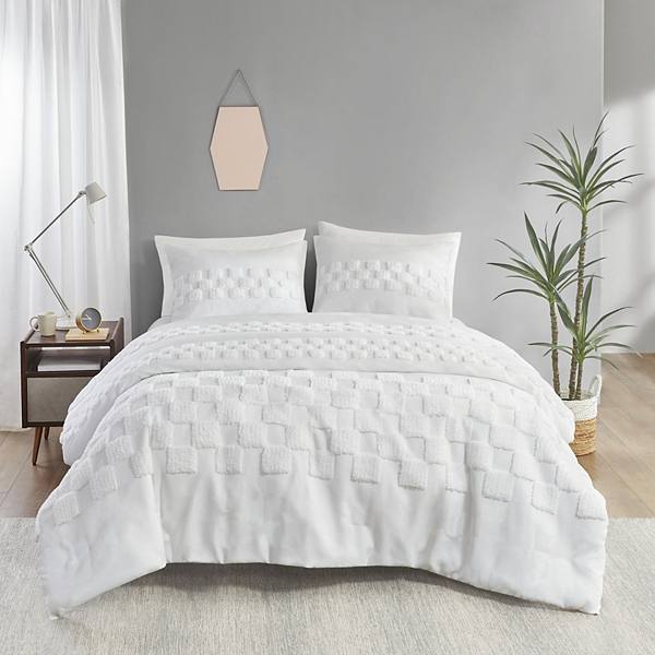 Urban Habitat Silas 3-Piece Chenille Duvet Cover Set Urban Habitat