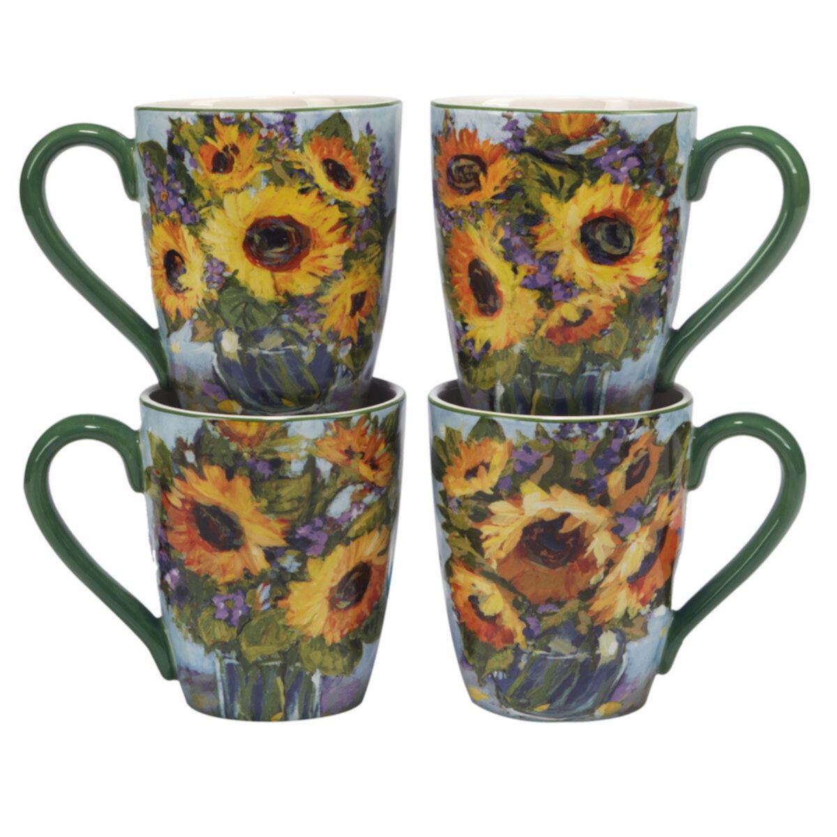 Certified International Sunflower Bouquet 4-pc. Mug Set Certified International