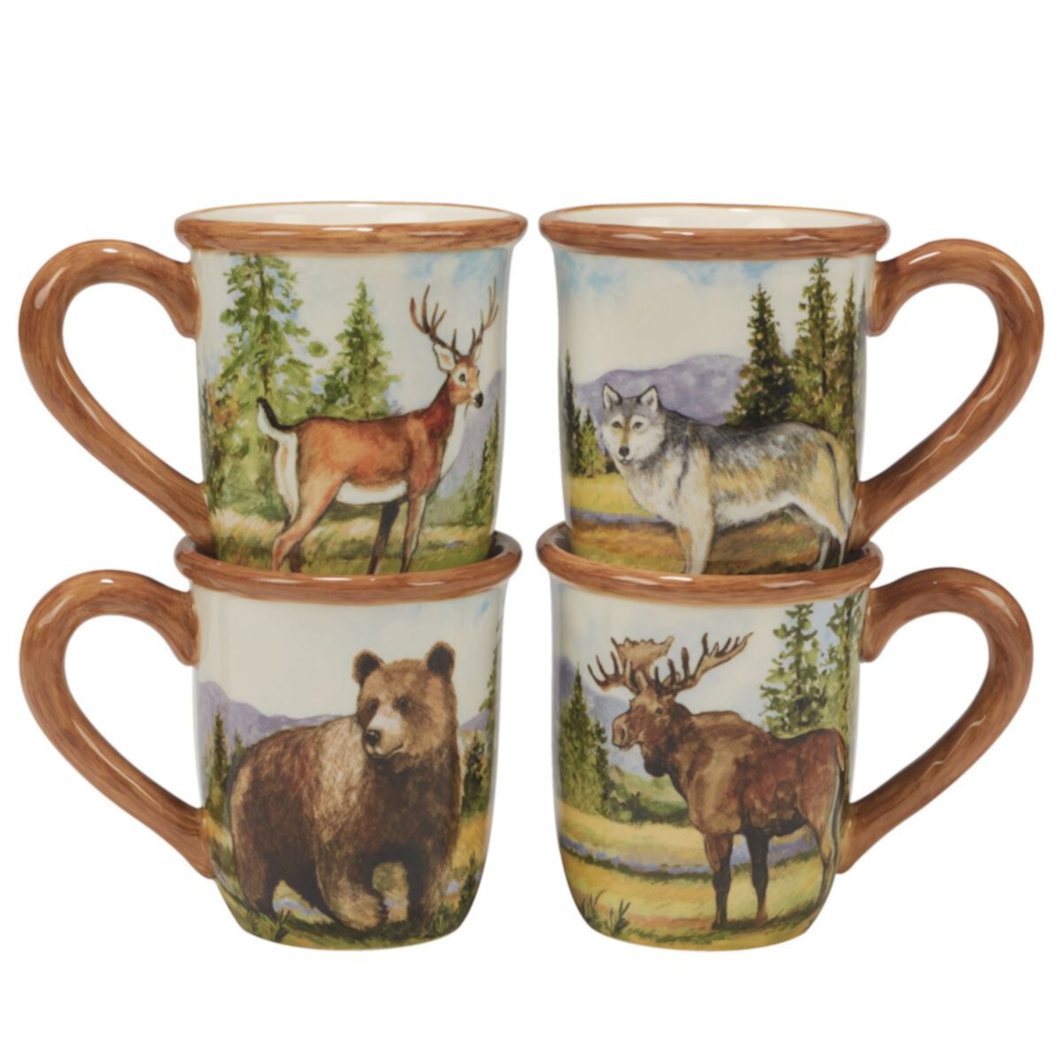 Certified International Mountain Summit 4-piece Mug Set Certified International