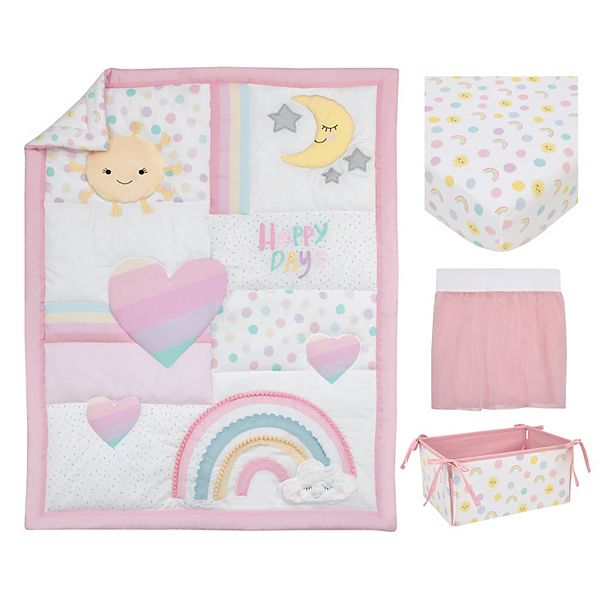 NoJo Happy Days 4 Piece Nursery Crib Bedding Set NoJo