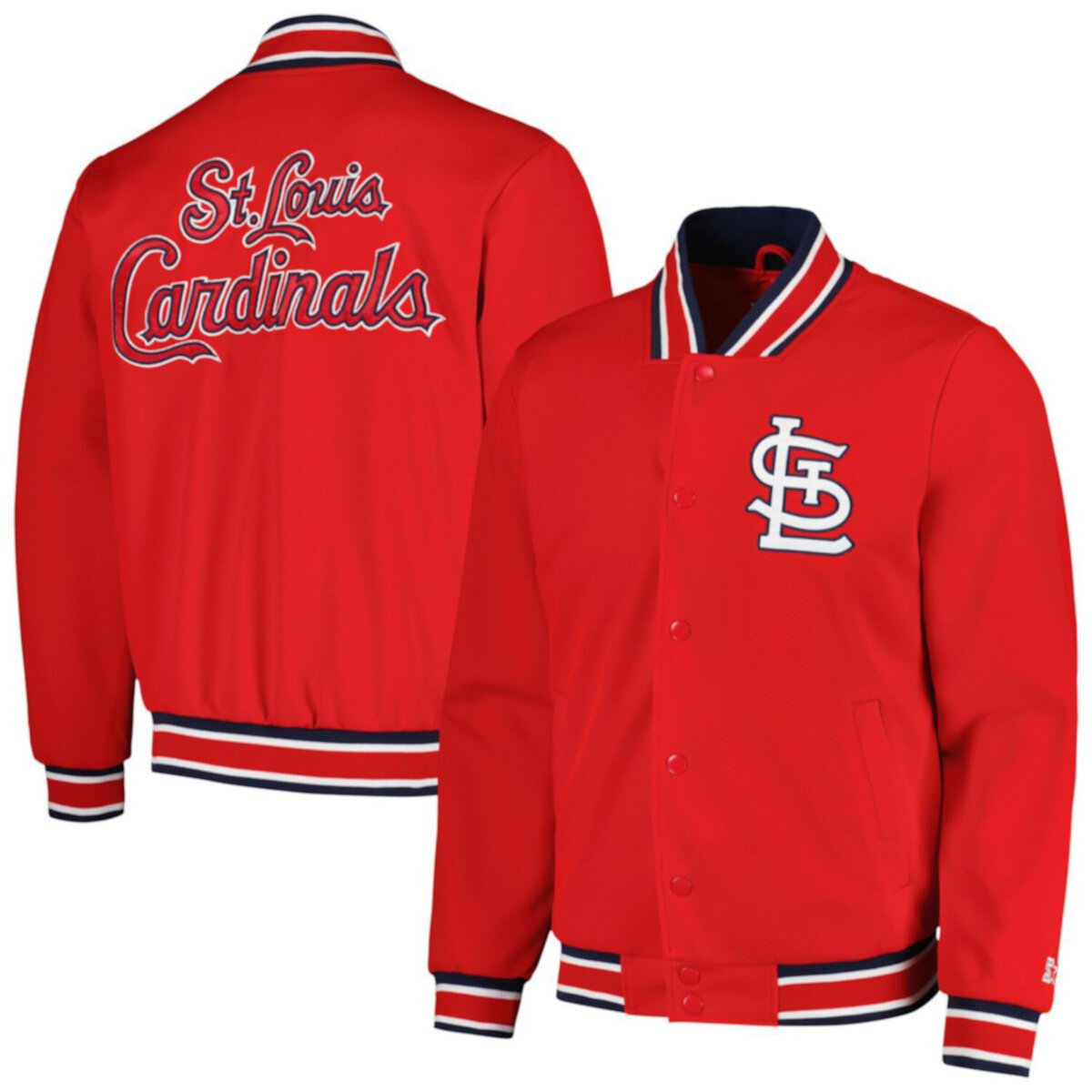 Men's Starter Red St. Louis Cardinals Secret Weapon Full-Snap Jacket Starter