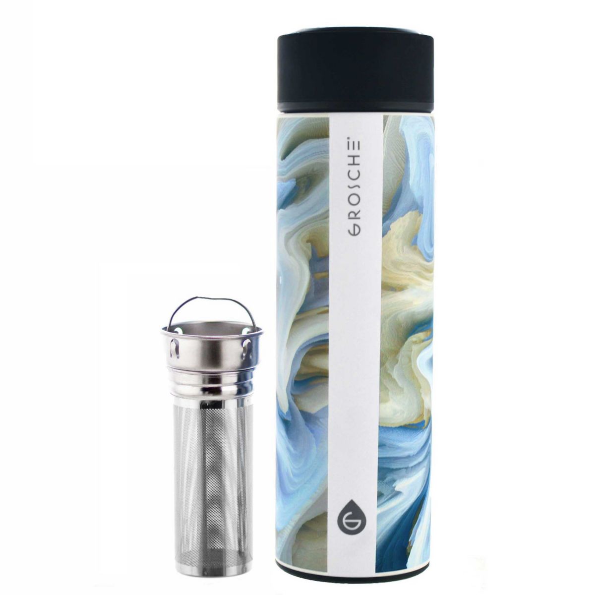 GROSCHE Chicago Vacuum Insulated Coffee Tumbler With Infuser Grosche