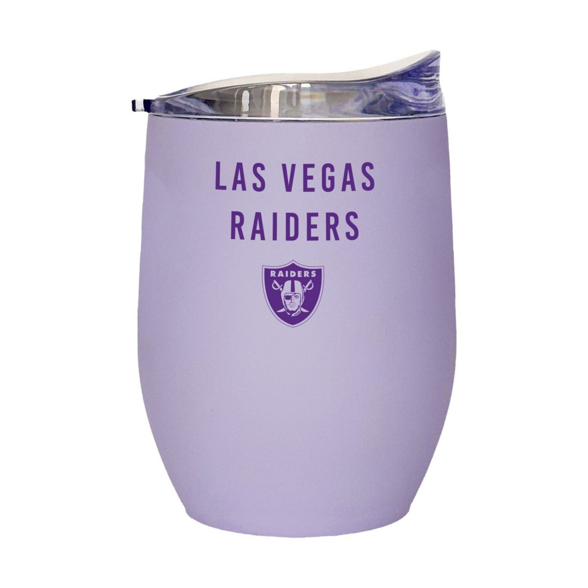 Las Vegas Raiders 16oz. Lavender Soft Touch Curved Tumbler Logo Brand