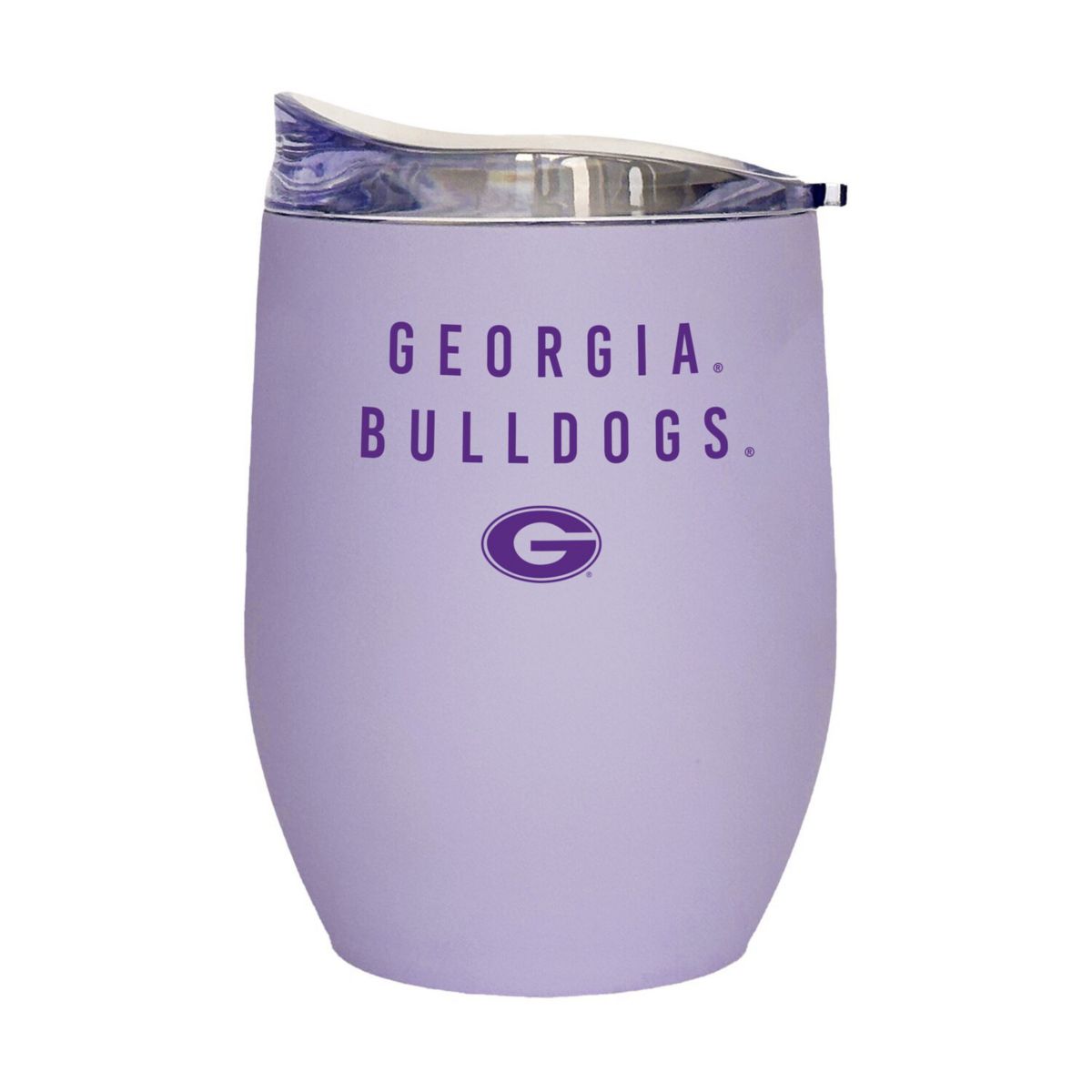 Georgia Bulldogs 16oz. Lavender Soft Touch Curved Tumbler Logo Brand