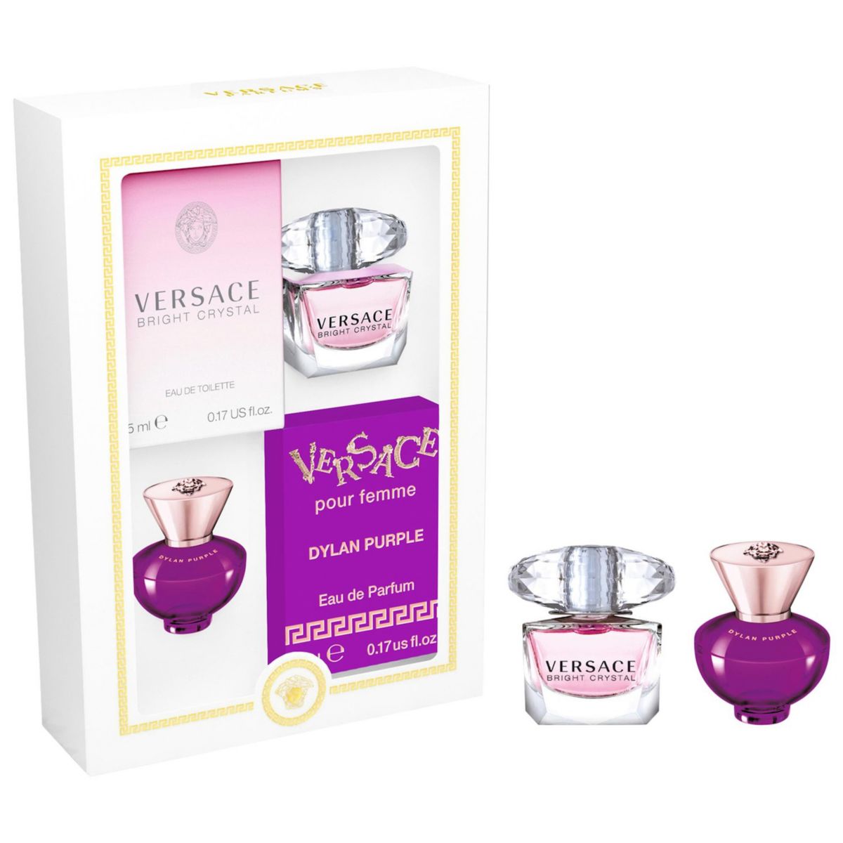 Versace Mini Dylan Purple & Bright Crystal Perfume Set Versace