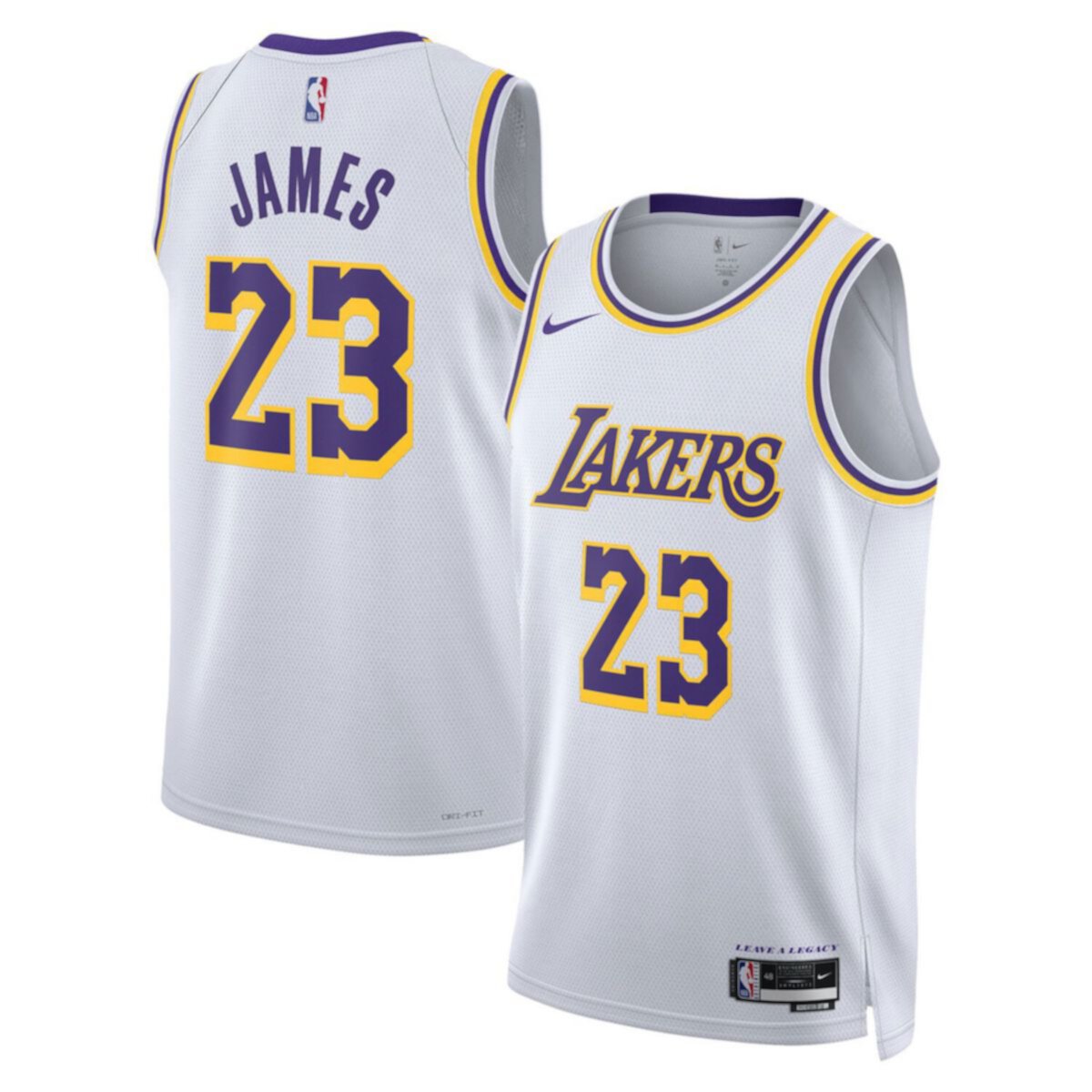 Unisex Nike LeBron James White Los Angeles Lakers Swingman Jersey - Association Edition Nike