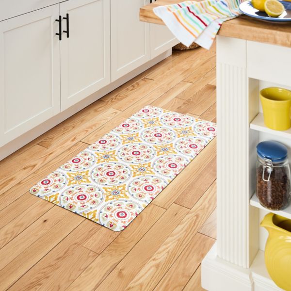 Fiesta Postiano Tiles Geo Textured Anti Fatigue Comfort Kitchen Mat Fiesta