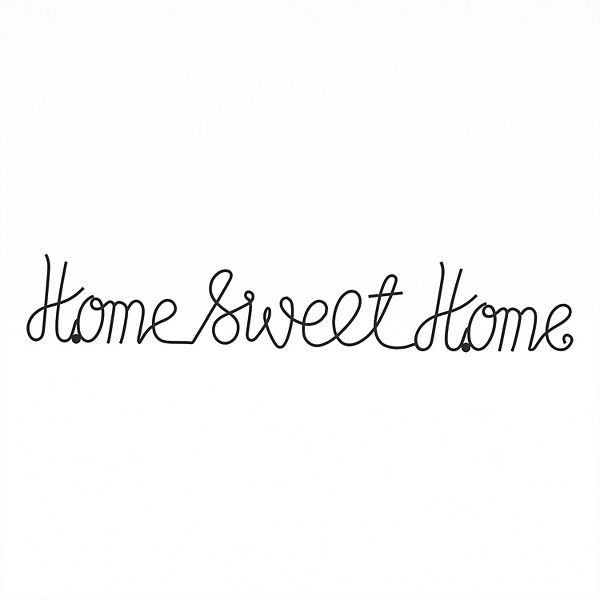 Lavish Home Cursive Home Sweet Home Wall Decor Lavish Home