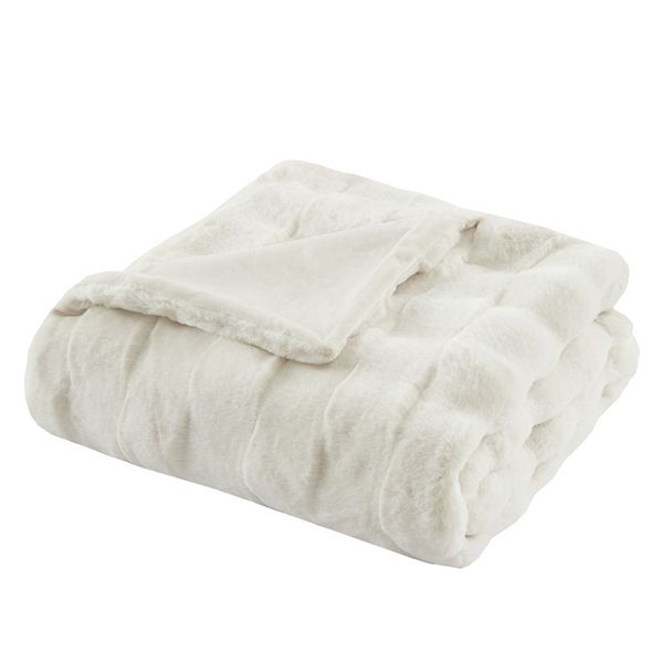 Madison Park Vivienne Faux Fur Throw Madison Park